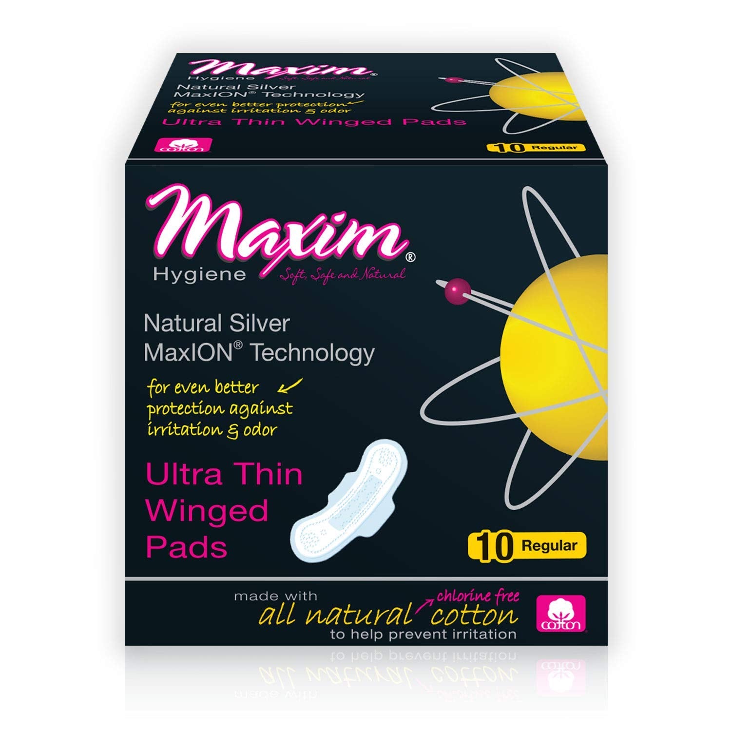 Maxim Hygiene Maxion™ – Natürliche, ultradünne Binden mit Flügeln (Normal)