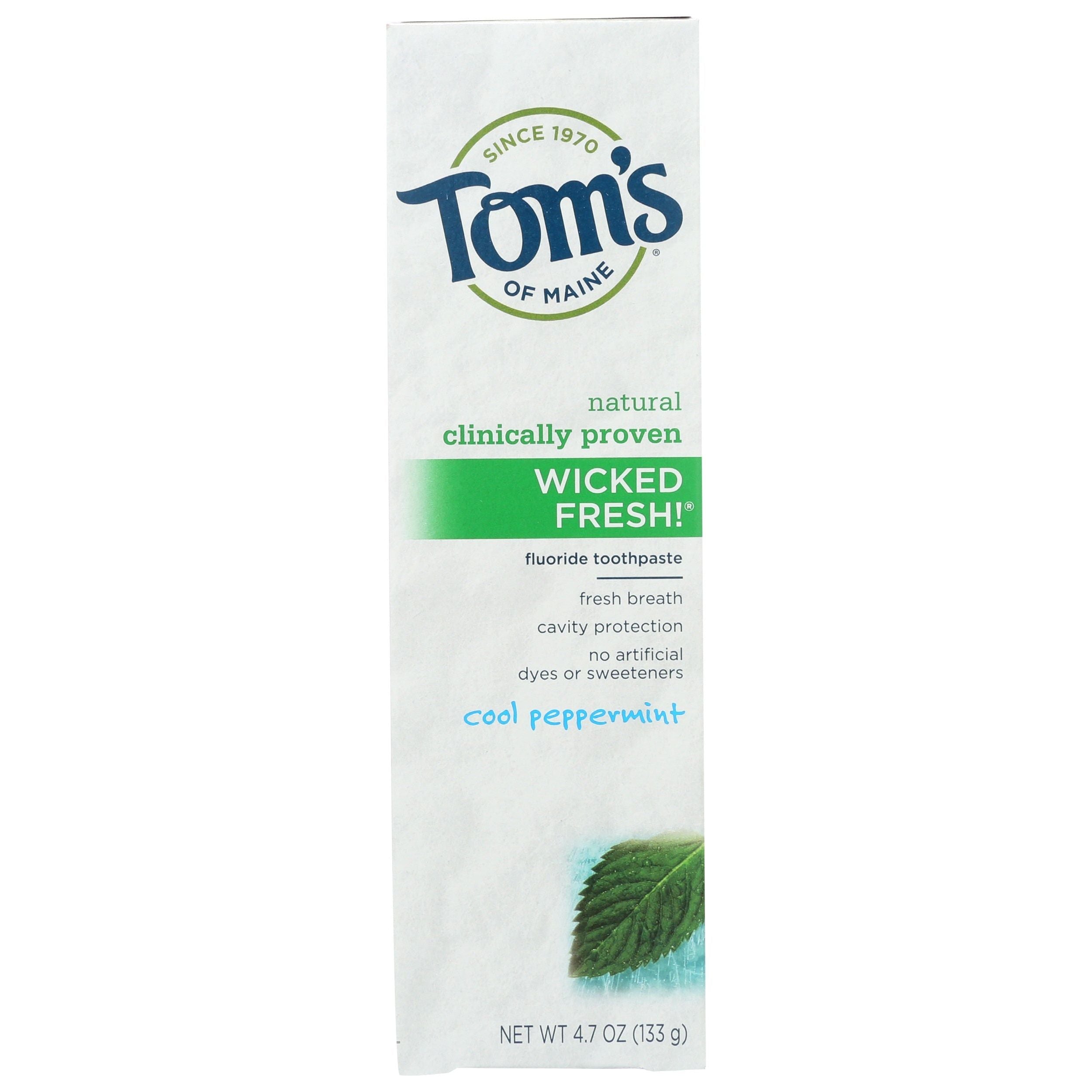 Tom's of Maine Wicked Fresh! Zahnpasta, Fluorid, Kühles Pfefferminz