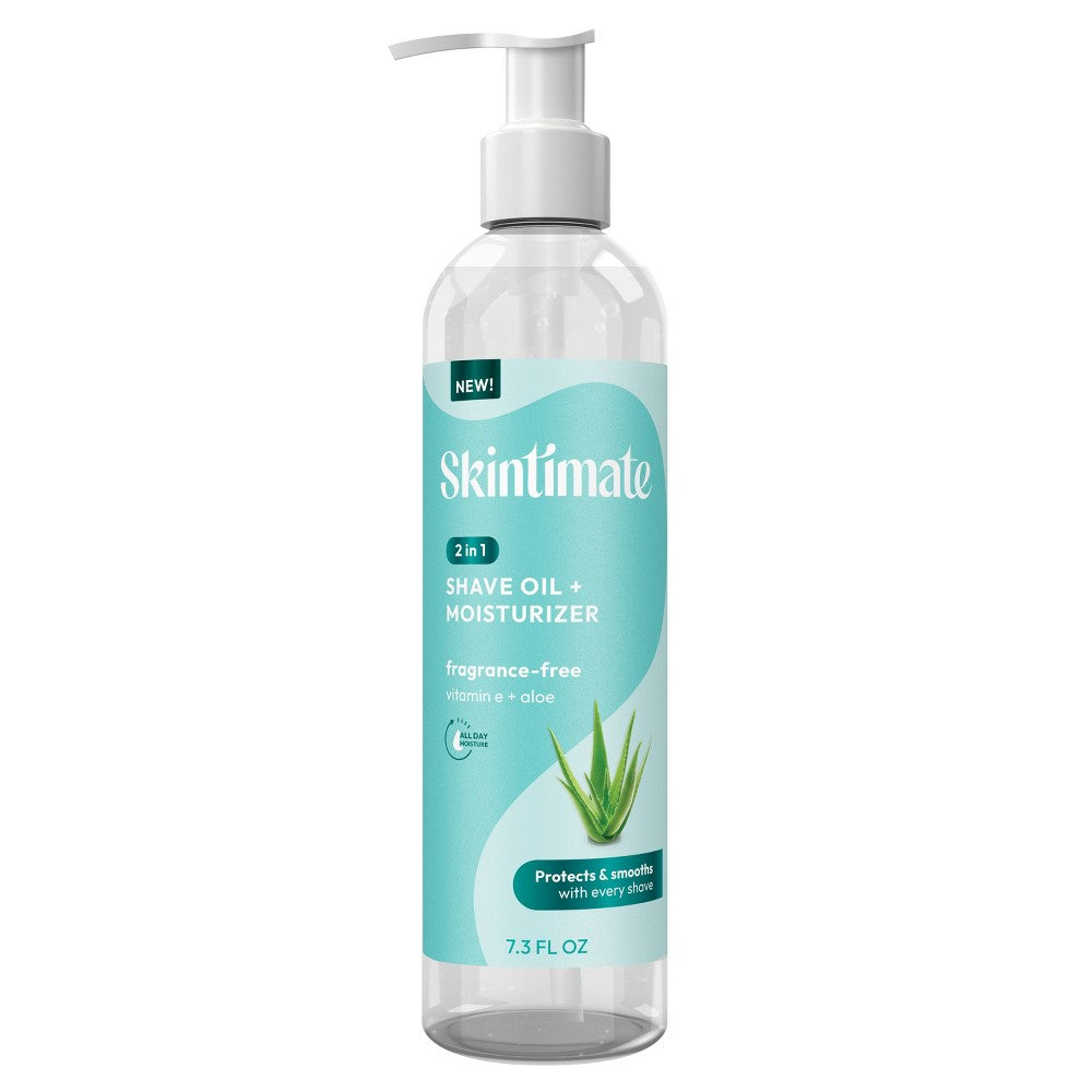 Skintimate Sensitive 2-in-1 Rasieröl + Feuchtigkeitspflege – Parfümfrei – 7,3 fl oz