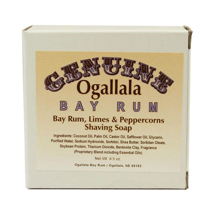 Ogallala Bay Rum, Bay Rum-Limette & Pfefferkörner Rasierseife 127g