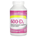 21st Century 600+D3, Kalzium- und Vitamin-D3-Ergänzung, 400 Tabletten