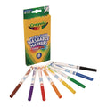 Markera me majë të hollë të larë të Crayola, ngjyra klasike, 8 copë