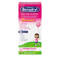Benadryl Children's Liquid Farbstofffrei, Kaugummi-Geschmack, Allergiemedizin, 236 ml