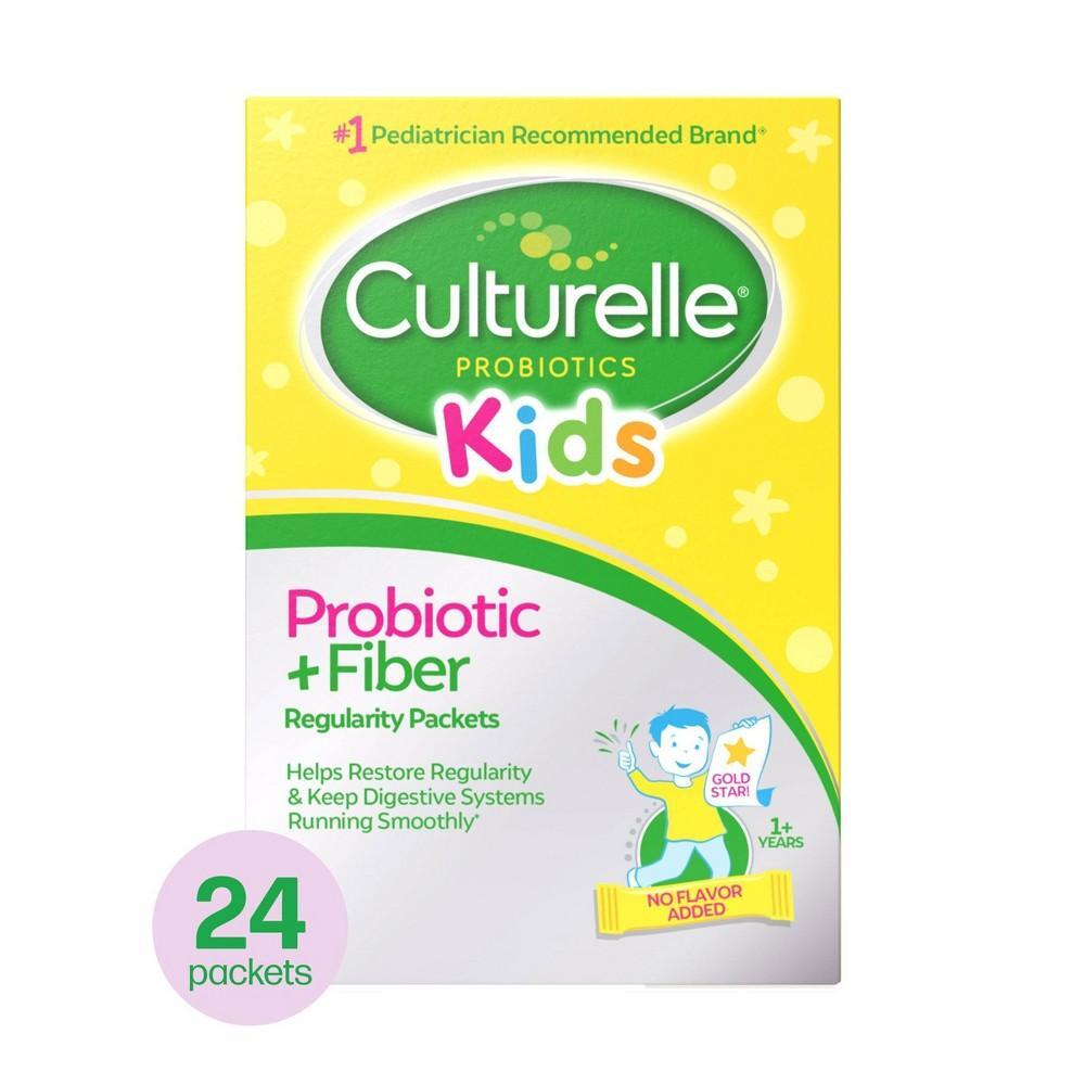 Culturelle Kids Probiotikum + Ballaststoffe für regelmäßige Verdauung, Beeren-Geschmack, 24 Stück