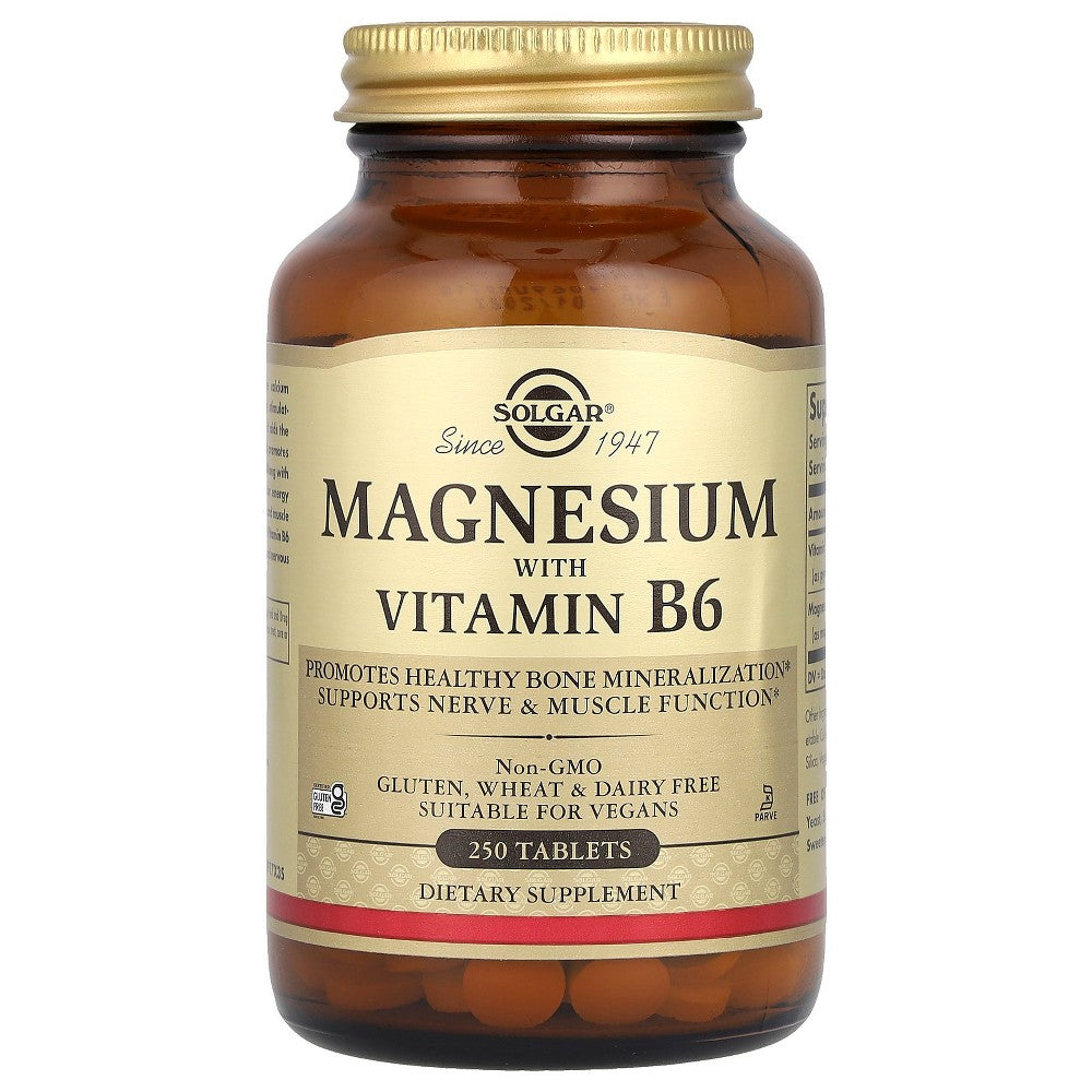 Solgar Magnesium mit Vitamin B6, 250 Tabletten