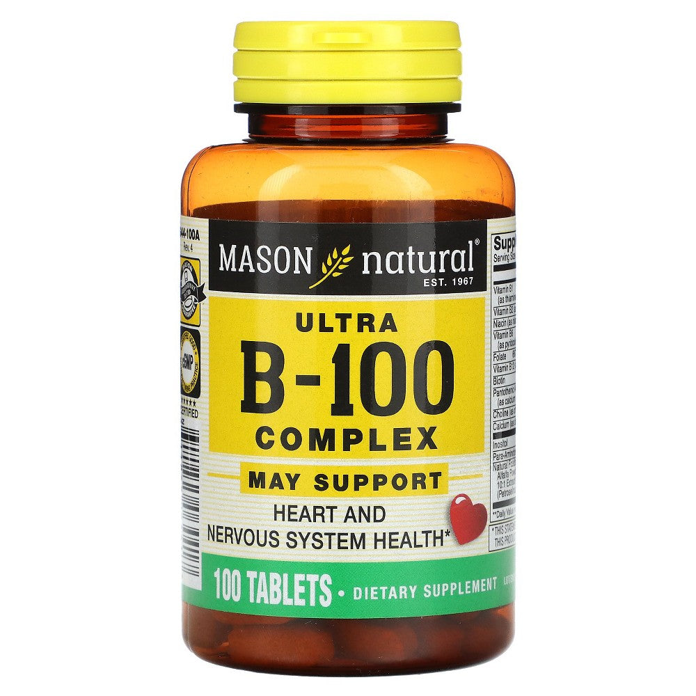 Mason Natural Ultra B-100 Complex, 100 Tabletten