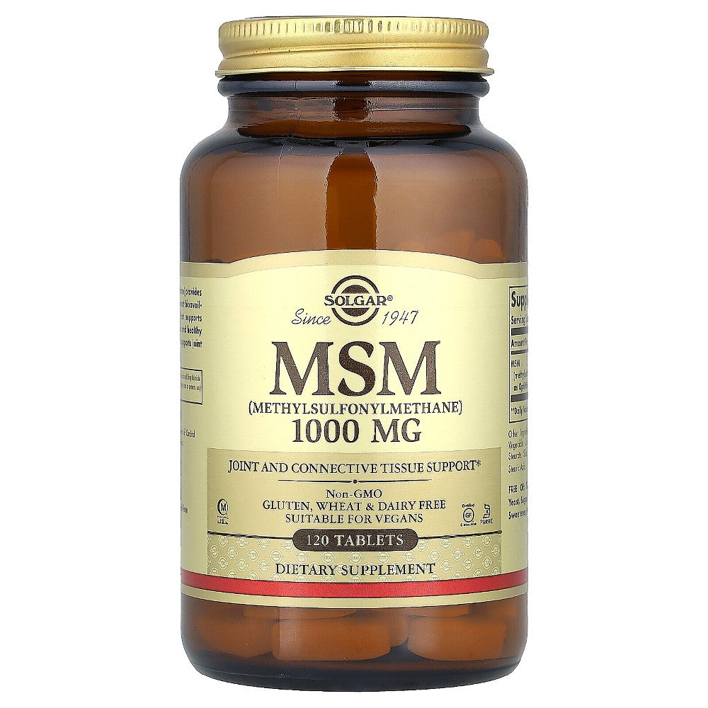 Solgar MSM (Metilsulfonilmetan), 1,000 mg, 120 tableta