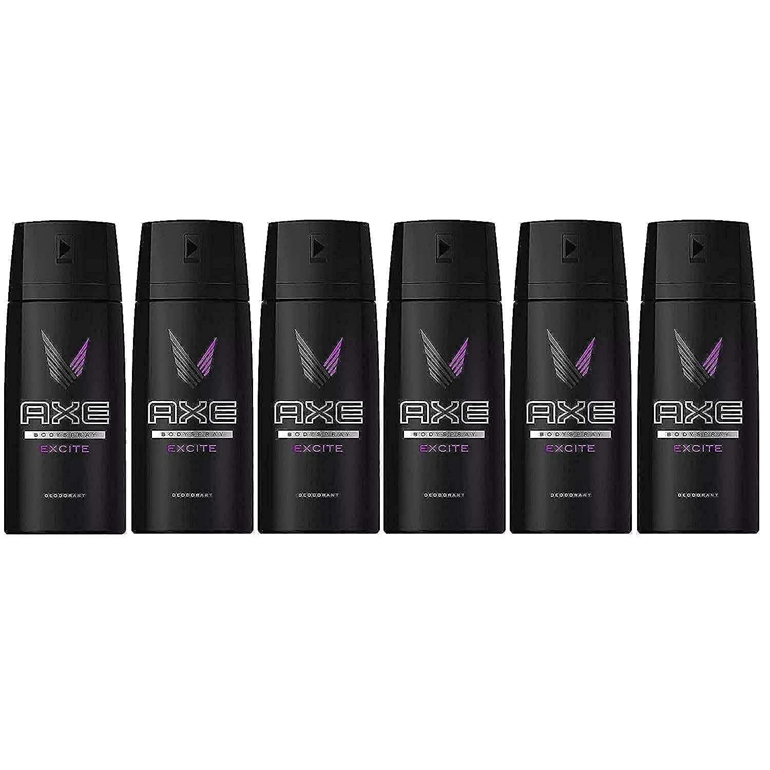 AXE Deodorant Bodyspray, Excite, Aromë me Përkufizim të Lartë 48 H 4 Oz