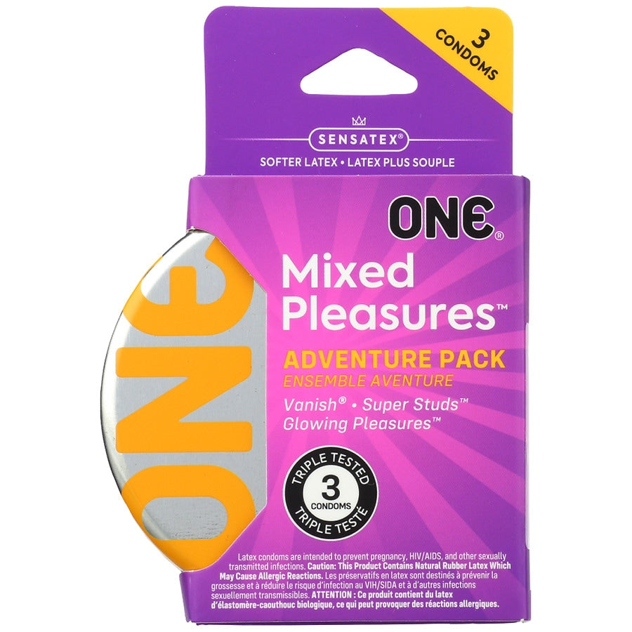 ONE Next Generation Mixed Pleasures Kondome - Packung mit 3 Stück