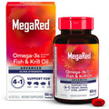 MegaRed Advanced 4in1 500mg Omega-3 Fisch + Krillöl Nahrungsergänzungsmittel Softgel