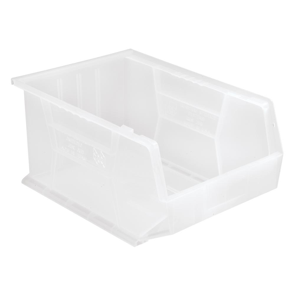 Quantum Ultra Series Stapel- und Aufhängebereich 33,7 Liter Lagerbehälter in Transparent