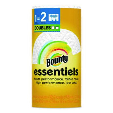Bounty Essentials Select-A-Size Papierhandtücher, Weiß, 1 Doppelrolle (entspricht 2 normalen Rollen)