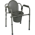 Medline Toilettenstuhl 3-in-1 Stahl Delx Emaille Verstellbar