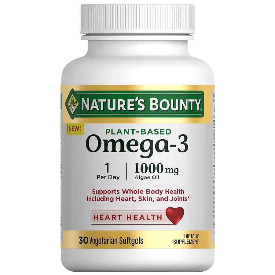 Nature's Bounty Pflanzenbasiertes Omega-3 Algenöl