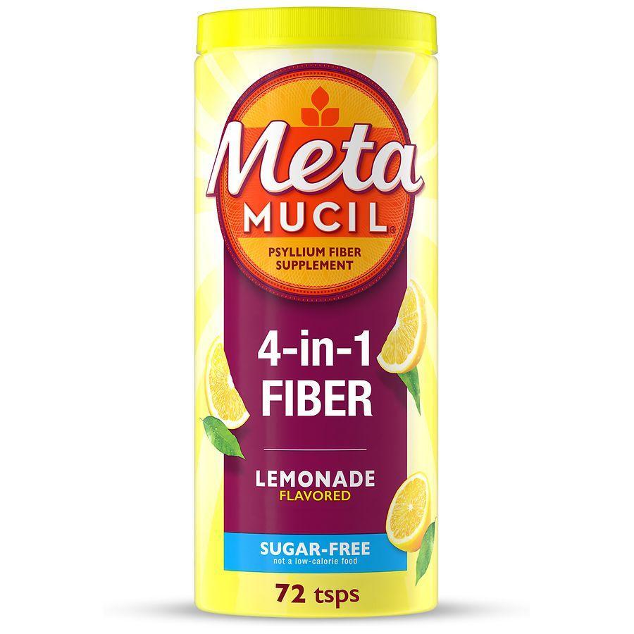 Shtesë me Fibra Metamucil pa Sheqer, me Shije Limoni dhe Lime – Pluhur për 72 Doza (418g)