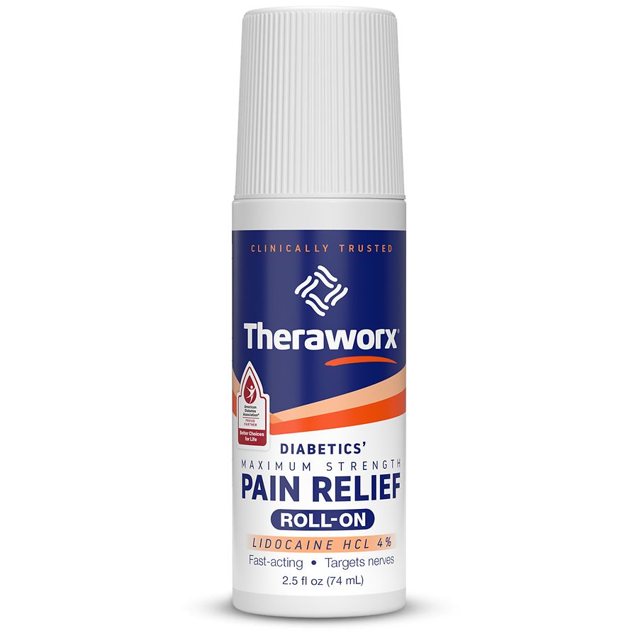 Theraworx® për Diabetikët – Lehtësim Maksimal i Dhimbjes (4% Lidokainë)
