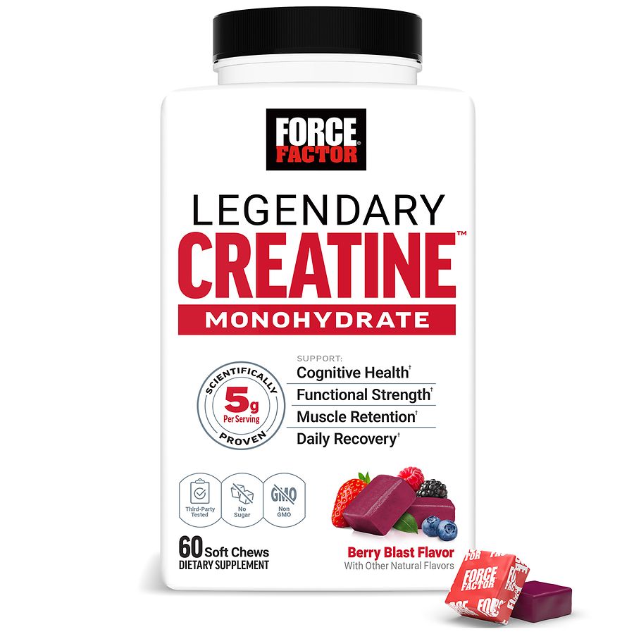 Force Factor Legendary Creatine Soft Chews Beeren-Mix