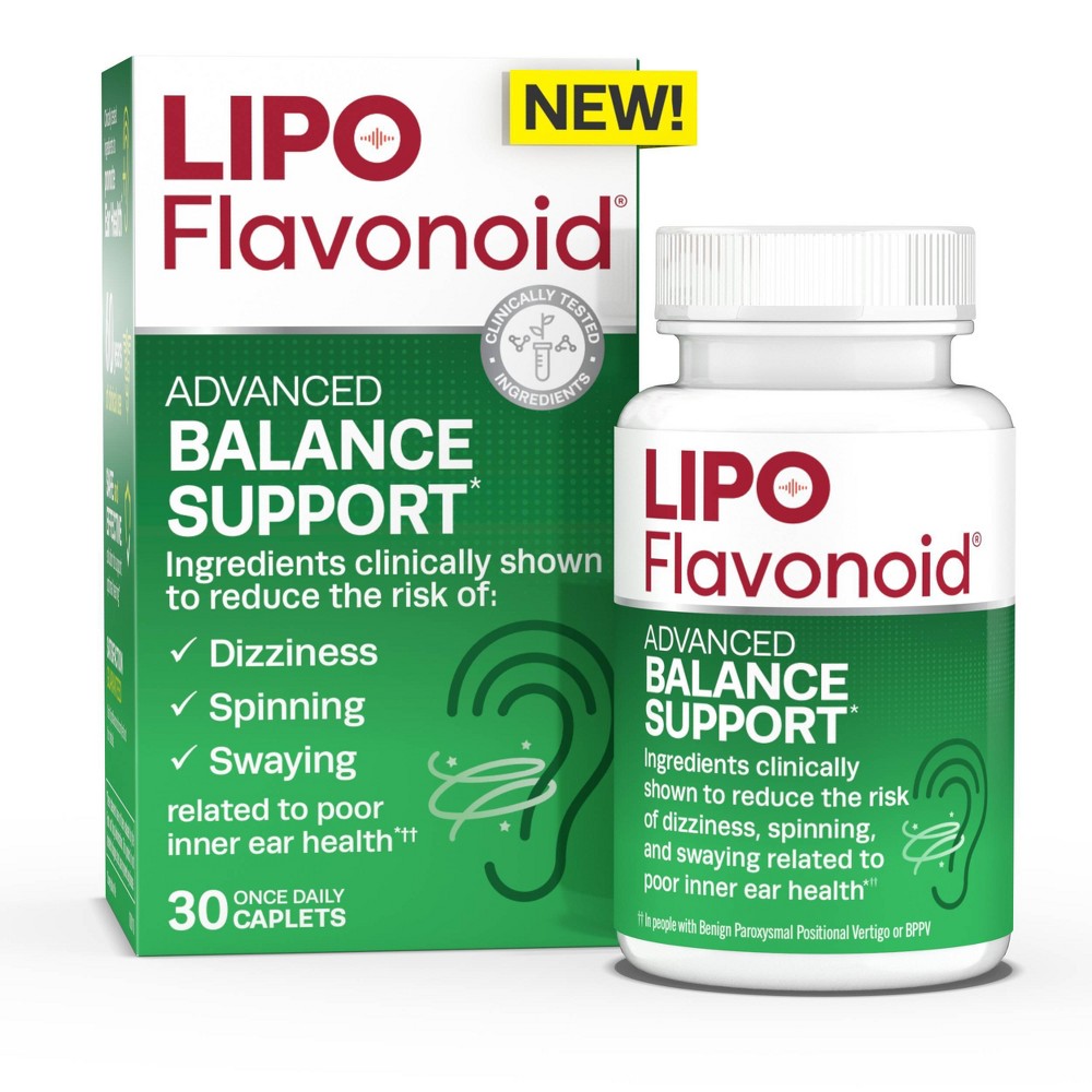 Lipo-Flavonoid Advanced Nahrungsergänzungsmittel zur Unterstützung des Gleichgewichts im Innenohr Tabletten – 30 Stück