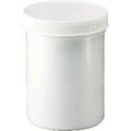 Weiße Salbentiegel aus Kunststoff mit Deckel, 2 oz Fassungsvermögen, 12er-Pack – Apotheken- und Rezepturbedarf