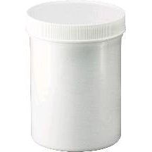 Weiße Salbentiegel aus Kunststoff mit Deckel, 2 oz Fassungsvermögen, 12er-Pack – Apotheken- und Rezepturbedarf