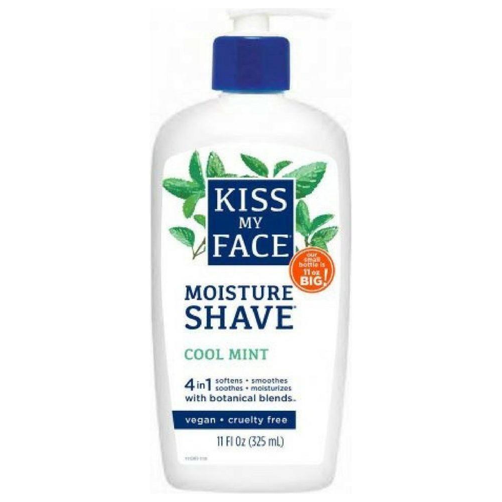 Kiss My Face 4-in-1 Feuchtigkeits-Rasiercreme, Kühle Minze (Grün) 325ml