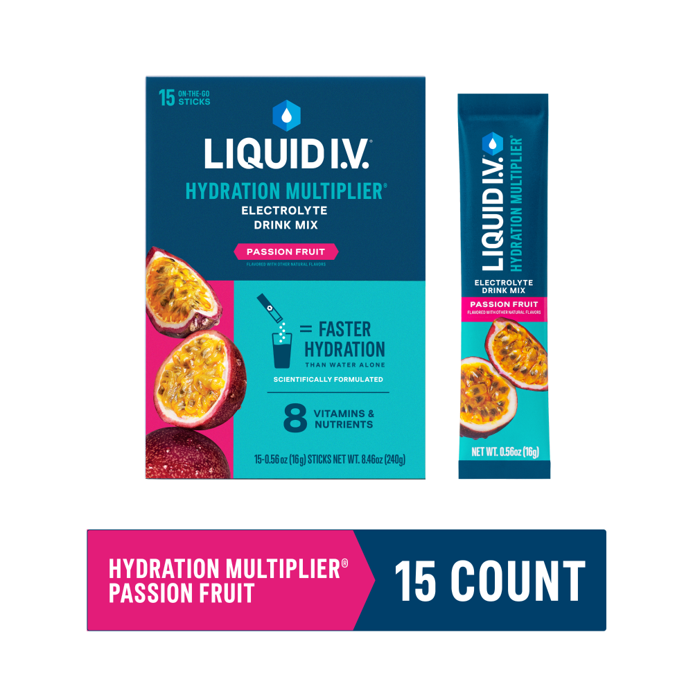 Liquid I.V.® Hydration Multiplier® – Elektrolytgetränkemischung mit Passionsfruchtgeschmack