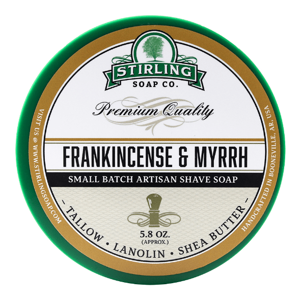 Stirling Soap Co. Frankincense Emyrrh Rasierseife Tiegel 5.8 oz