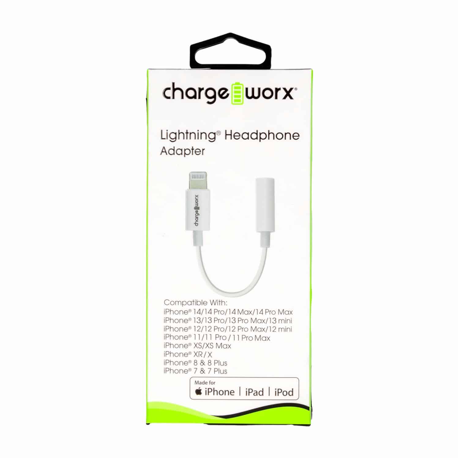Charge Worx Lightning auf 3,5 mm Kopfhöreradapter