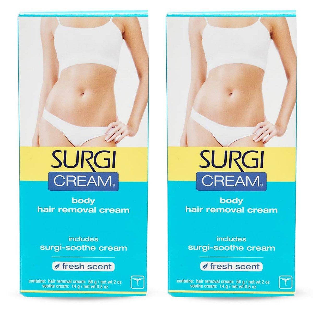 Krem për depilim trupi Surgi, me aromë të freskët, 56.7 g