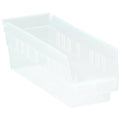 Regency Space Solutions Quantum Storage Systems Shelf Bin, Clear, Polypropylene,4 In QSB101CL