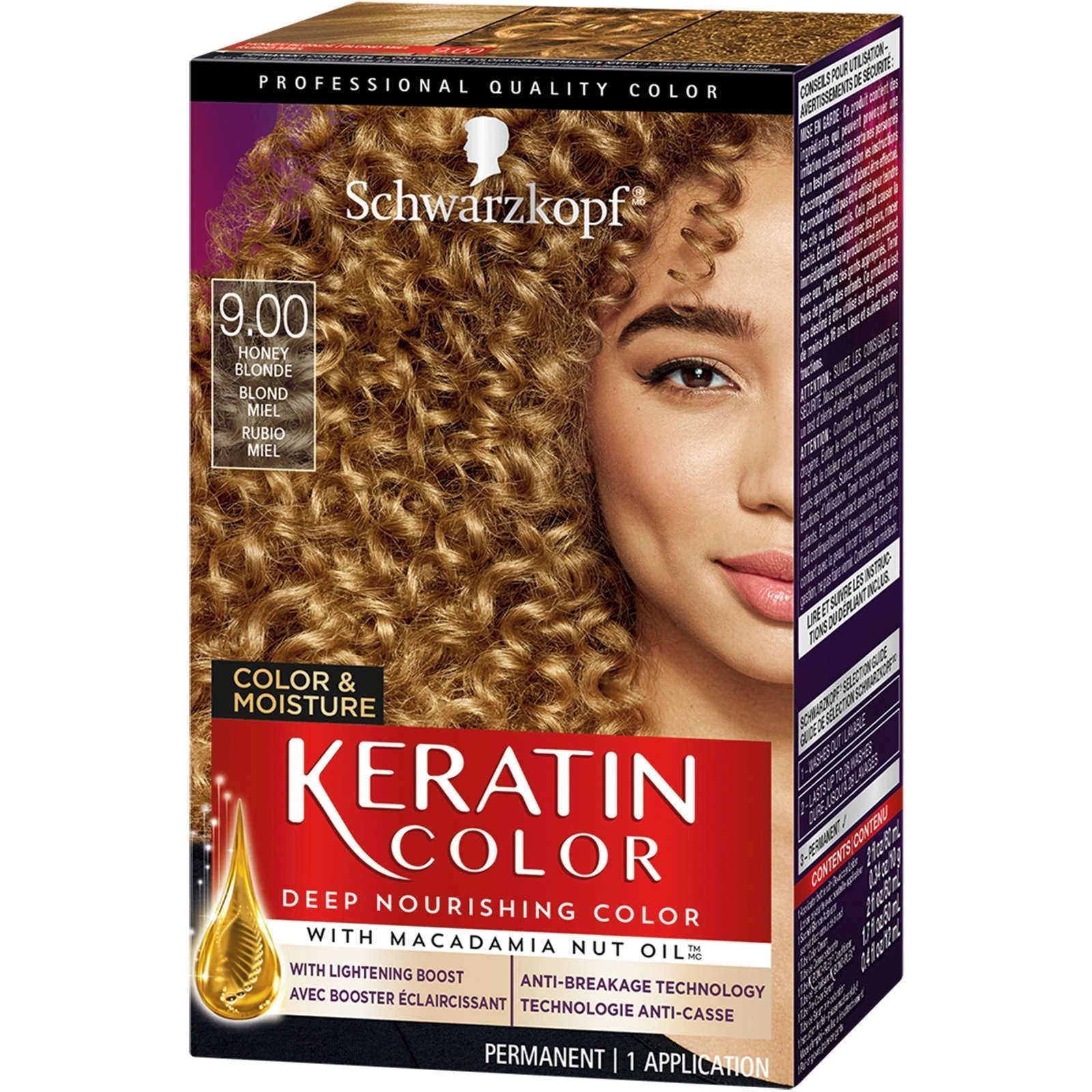 Schwarzkopf Keratin Dauerhafte Haarfarbe – Mitternachtsschwarz – 61,5 ml