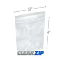 Wiederverschließbare Zip-Beutel, transparent, 2 Mil, 7,62 cm x 10,16 cm (100 Stück)