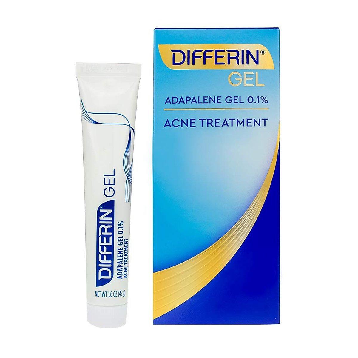 Differin Adapalene Retinoid Gel 0,1 % verschreibungspflichtige Stärke Aknemittel, 45 Gramm