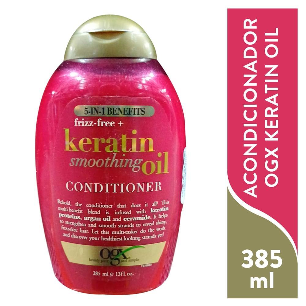 Balsam vaji zbutës OGX Frizz-free + Keratin, 385 ml