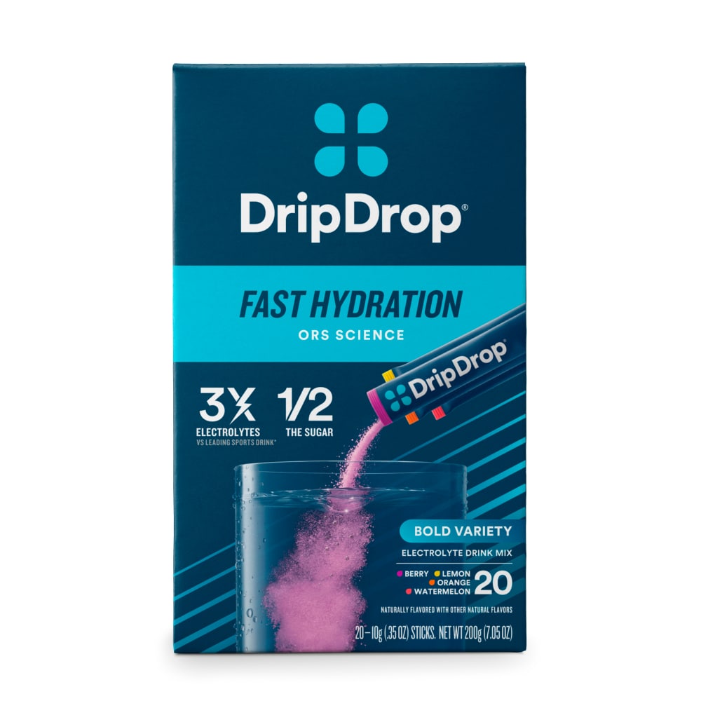 DripDrop® Hidratim i Shpejtë – Pako Varietetesh (Pluhur Elektrolitësh)