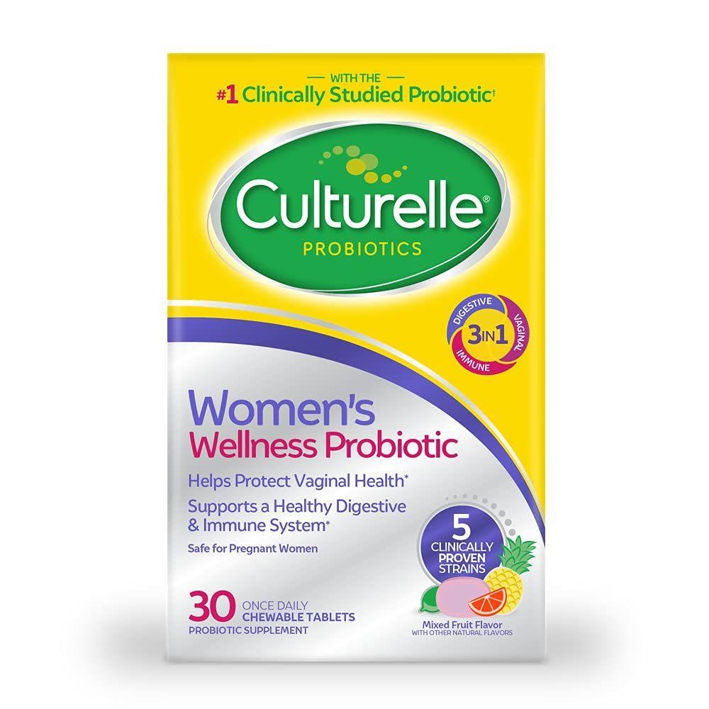 Culturelle Probiotics, Frauen Wohlbefinden Probiotikum, Fruchtmix, 30 Kautabletten