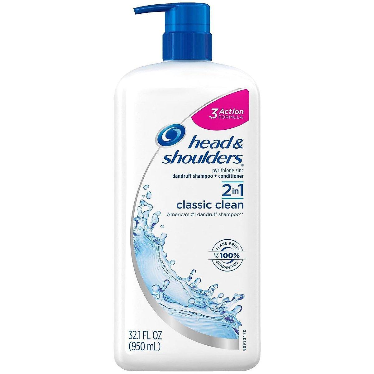 Shampo Balsam Head & Shoulders, Zbavë, 2 në 1 i Avancuar, Klasik i Pastër