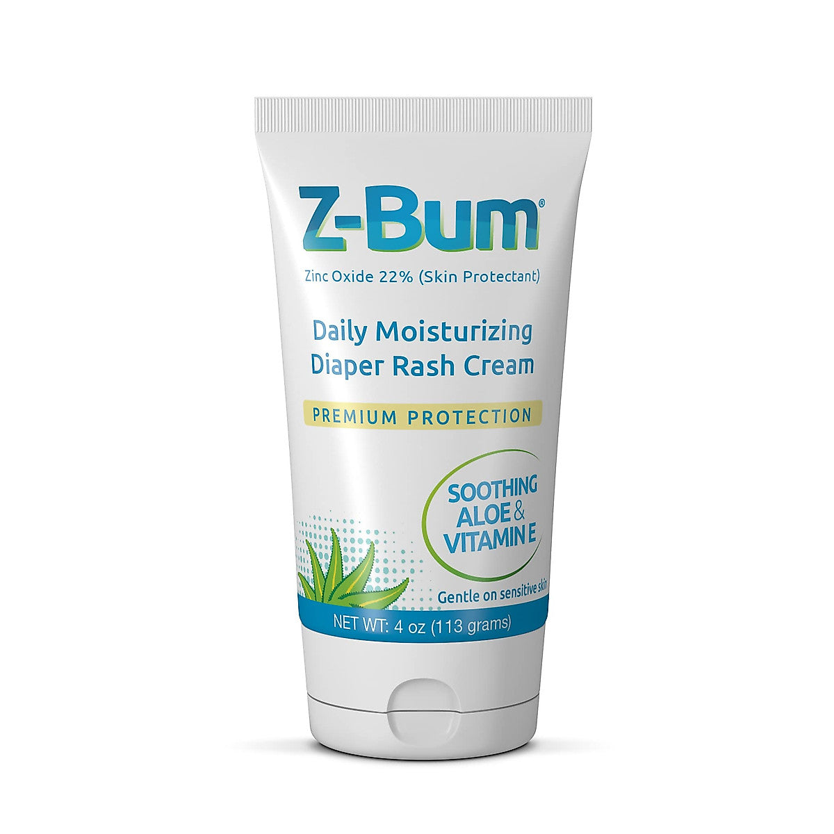 Z-Bum Tägliche Feuchtigkeit spendende Windelausschlagcreme Heilt und beugt Wundscheuern, Reizungen durch Inkontinenz bei Erwachsenen und Infektionen vor – mit Aloe, Vitamin E, Zinkoxid