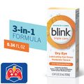 Pika lubrifikuese për sy të thatë Blink Triple Care .34 Oz secila, të moderuara-të rënda