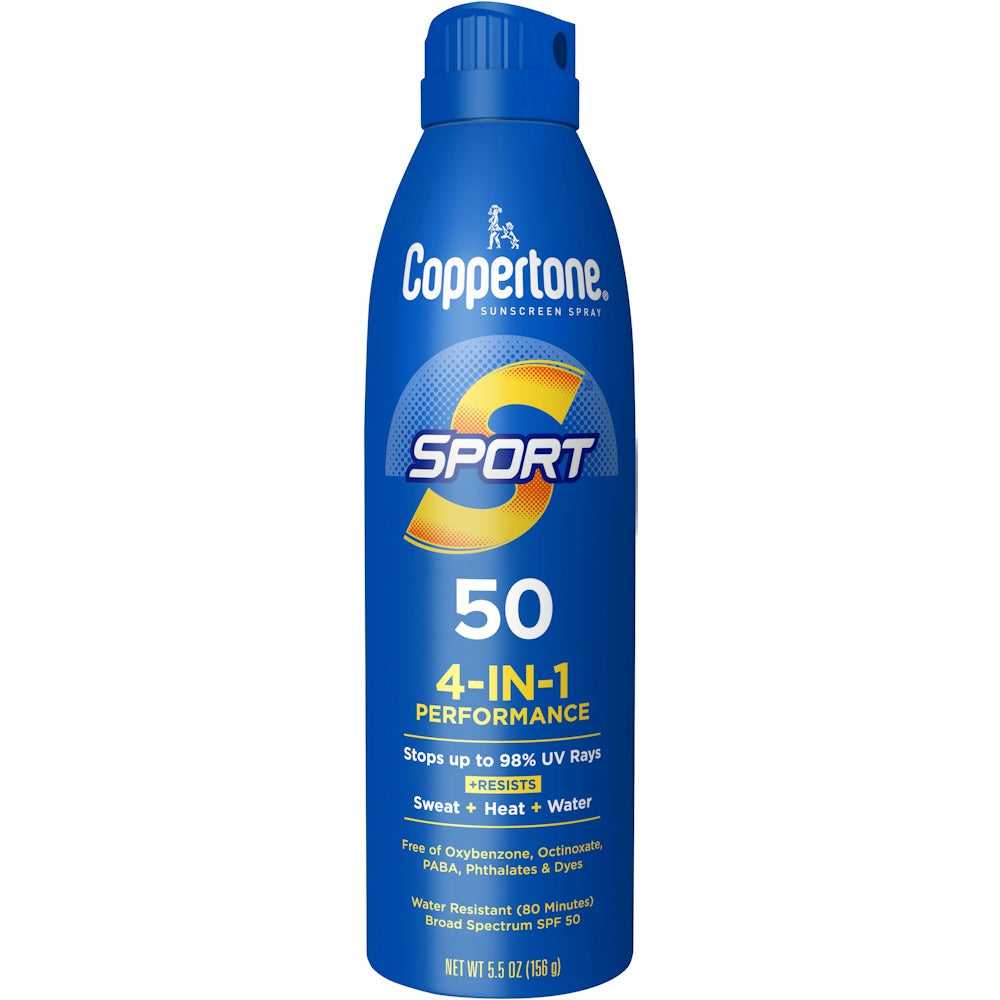 Coppertone Sonnenschutzspray, Sport, Breitspektrum LSF 50, 163 ml