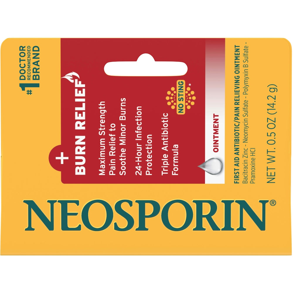 Neosporin Brandwunden- & Erste-Hilfe-Antibiotika-Salbe mit Bacitracin Zink & Neomycin, 14,2 g