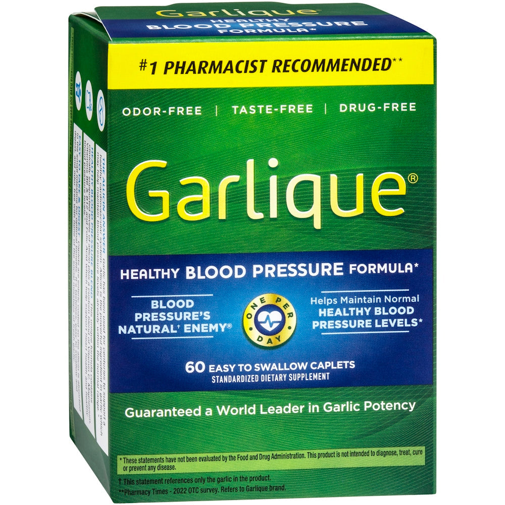 Garlique Gesunde Blutdruck Formel - Geruchloser Knoblauch, 60 Kapseln
