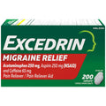 Kapsula Excedrin Migraine për Lehtësimin e Dhimbjes 250 Mg
