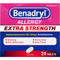 Benadryl Extra Strength Antihistamine Tableta për Lehtësimin e Alergjisë