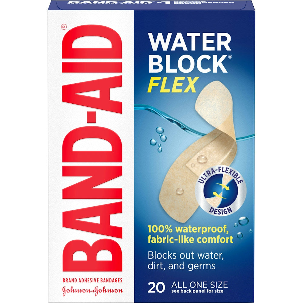 Band-Aid Brand Water Block Flex Klebebandagen, Einheitsgröße