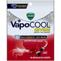 Vicks VapoCOOL Max Strength Severe Cherry Freeze Lokalanästhetikum 45 Lutschtabletten