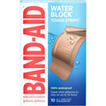 Pflaster der Marke Band-Aid Water Block, Klebstoff, Tough Strips, alles eine Größe