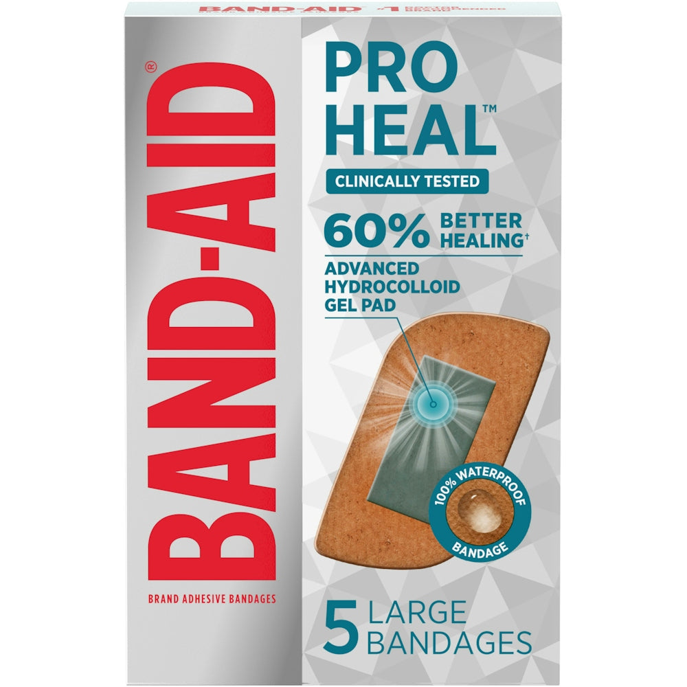 Bandazhe ngjitëse Band-Aid Brand Pro Heal – të mëdha (5 copë)