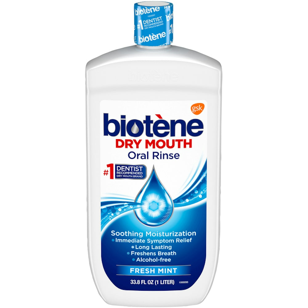 Biotene Mundspülung gegen Mundtrockenheit, Frische Minze – 1 Liter