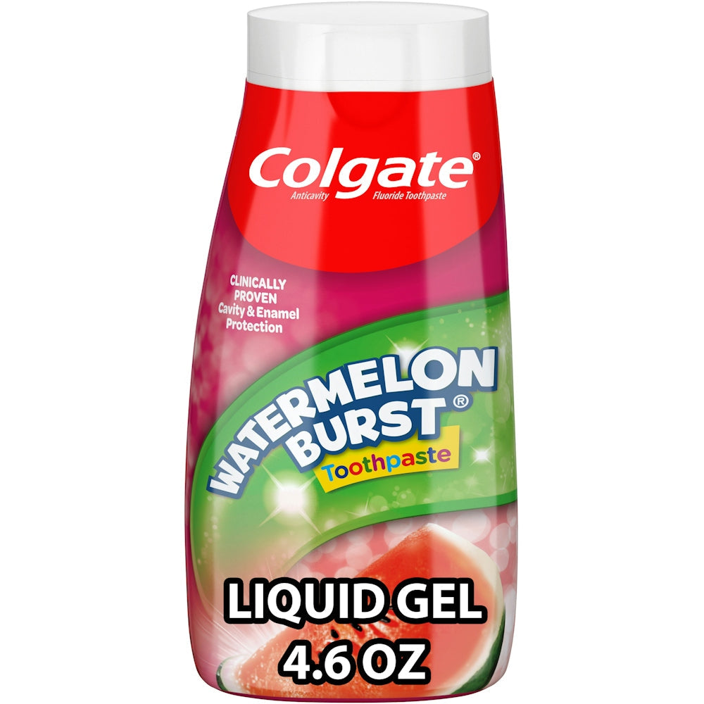 Colgate Kinder Fluorid-Zahnpasta Flüssiggel Wassermelone – 130 g